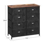 8 Drawers Fabric Dresser for Sale, Storage Organizer, Drawer Dresser for Bedroom