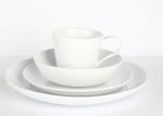 Buy cheap Embossment Design Cream Colored Dinnerware Sets 16pcs For Home / Restaurants from wholesalers