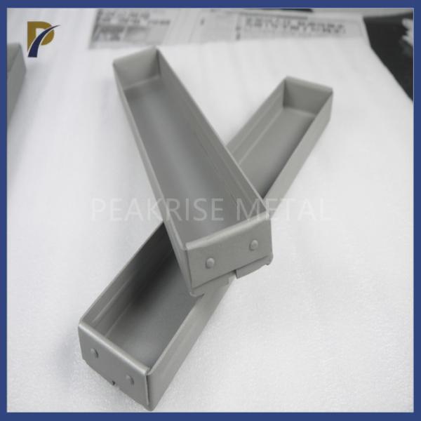 Buy cheap Custom Riveted Molybdenum Lanthanum Boat Corrosion Resistance Creep Resistance Moly Boat Evaporation Boat MoLa Boat from wholesalers