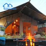 Wooden Structure Large Space Outdoor Glamping Hotel Tent For Yourself Require