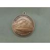 Buy cheap Sports Antique Copper Die Cast Medals 3D Ribbon Medals With Brass Material from wholesalers