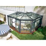 Outdoor Glass Greenhouse UV Proof Low E Laminated Glass Aluminium Greenhouse
