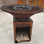 OEM Oxidised Brasero Corten Steel BBQ Grill Charcoal Bbq Grills