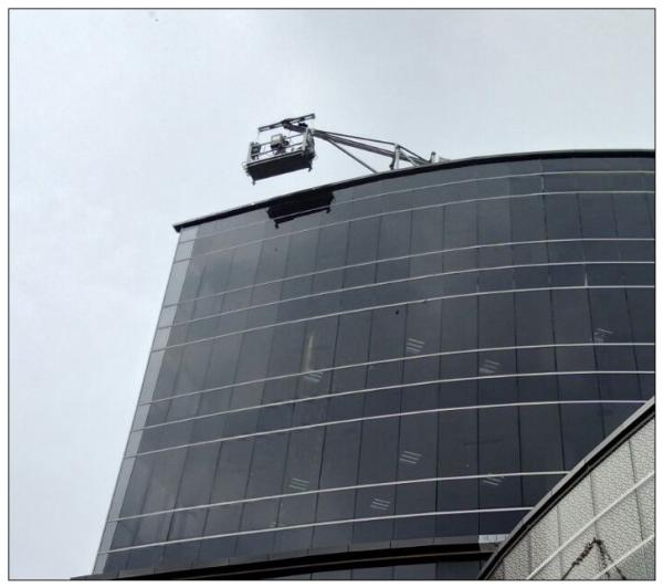 Quality 3 Phase painting steel 3*2m Zlp630 suspended platform for wall painting for sale