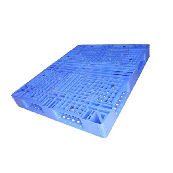 Buy cheap 2T Grid 1300 X 1100 Rackable Blue Plastic Pallets Used In Pharmaceuticals from wholesalers