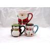 Buy cheap Covered Ceramic Christmas Coffee Mugs , Snowman Coffee Cups With Cap Lid / Scarf from wholesalers
