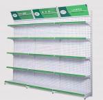 Factory customized color size metal heavy duty minimarket shelves wall shelves