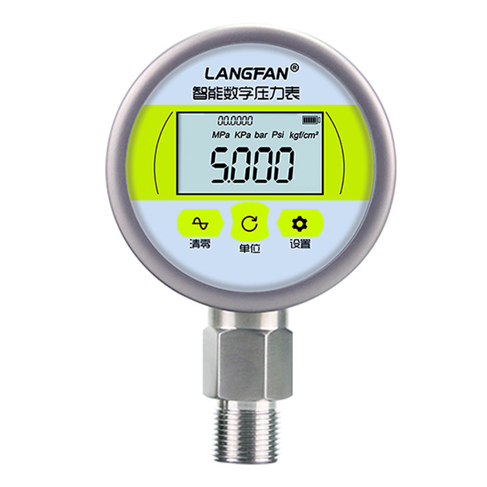 High Precision Intelligent LCD Display Digital Pressure Gauge / Manometer