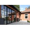 Buy cheap 1.4mm-2.0mm Black Metal Frame French Doors , Aluminum Tempered Glass Door from wholesalers