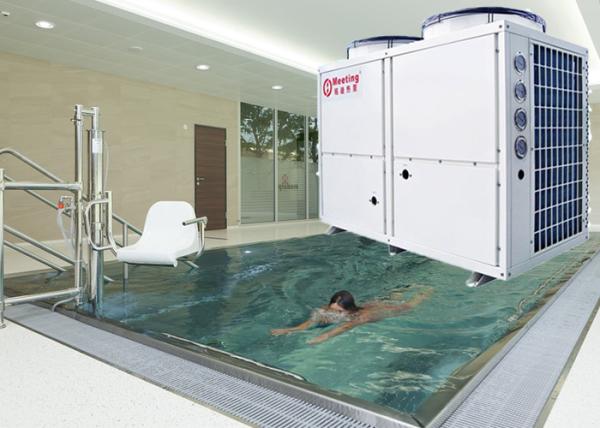 50KW Meeting Heat Pump Air To Water For Swimming Pool 32 Degree Water Temperatur