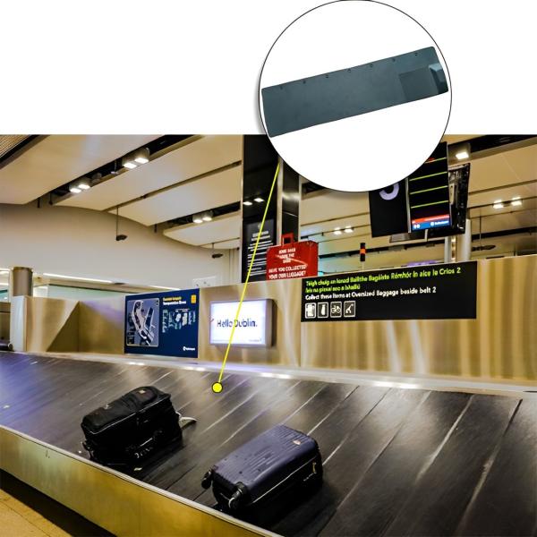 Buy cheap Black Rough Top Airport Baggage Large Rubber Mats Rubber Conveyor Belt from wholesalers