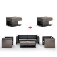 Buy cheap Sectional Modern Office Luxury Furniture 1 2 3 Seater Wooden Design Cowhide product