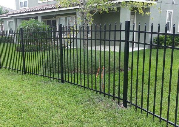 Buy cheap 6ft Black Powder Coating Steel Garden Fence Panels Decorative from wholesalers