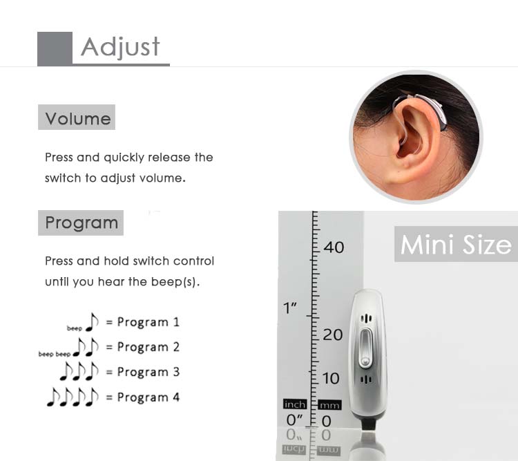 Audifonos Bte Hearing Aids For Severe Hearing Loss WDRC Behind The Ear Hearing Amplifiers