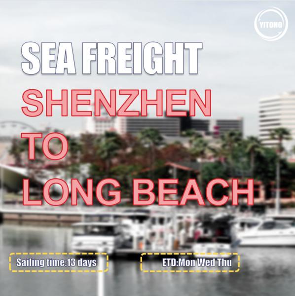 Direct Sailing International Sea Freight Logistics From Shenzhen To Long Beach