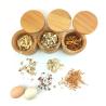 Buy cheap 9*7cm Bamboo Kitchen Storage Container With Lid Salt Jar 165g from wholesalers