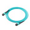 Buy cheap MPO Fiber optic patch cord OM3 OM4 Aqua / Violet patch cord from wholesalers