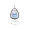 Buy cheap Powder Coated Iron Frame Balcony Rattan Hanging Swing Chair from wholesalers