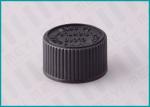 20/410 Ribbed Black Screw Top Caps , Pharmaceutical Child Proof Caps