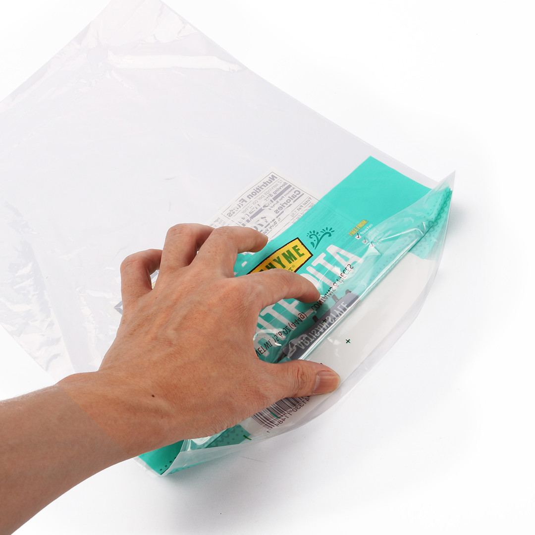 Plastic LDPE perforated bread bags Food Packaging With Own Logo
