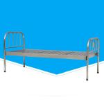 2080*900*500mm Flat Hospital Patient Bed Equipment Metal Material