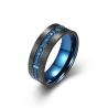 Buy cheap Carbon Fiber Plain Stainless Steel Rings For Men Customized Size from wholesalers