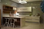 High glossy lacquer kitchen cabinet