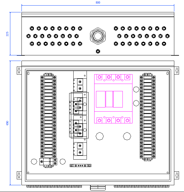 IP65 PV Combiner Box Single Phase Three Phase Solar String Combiner Box