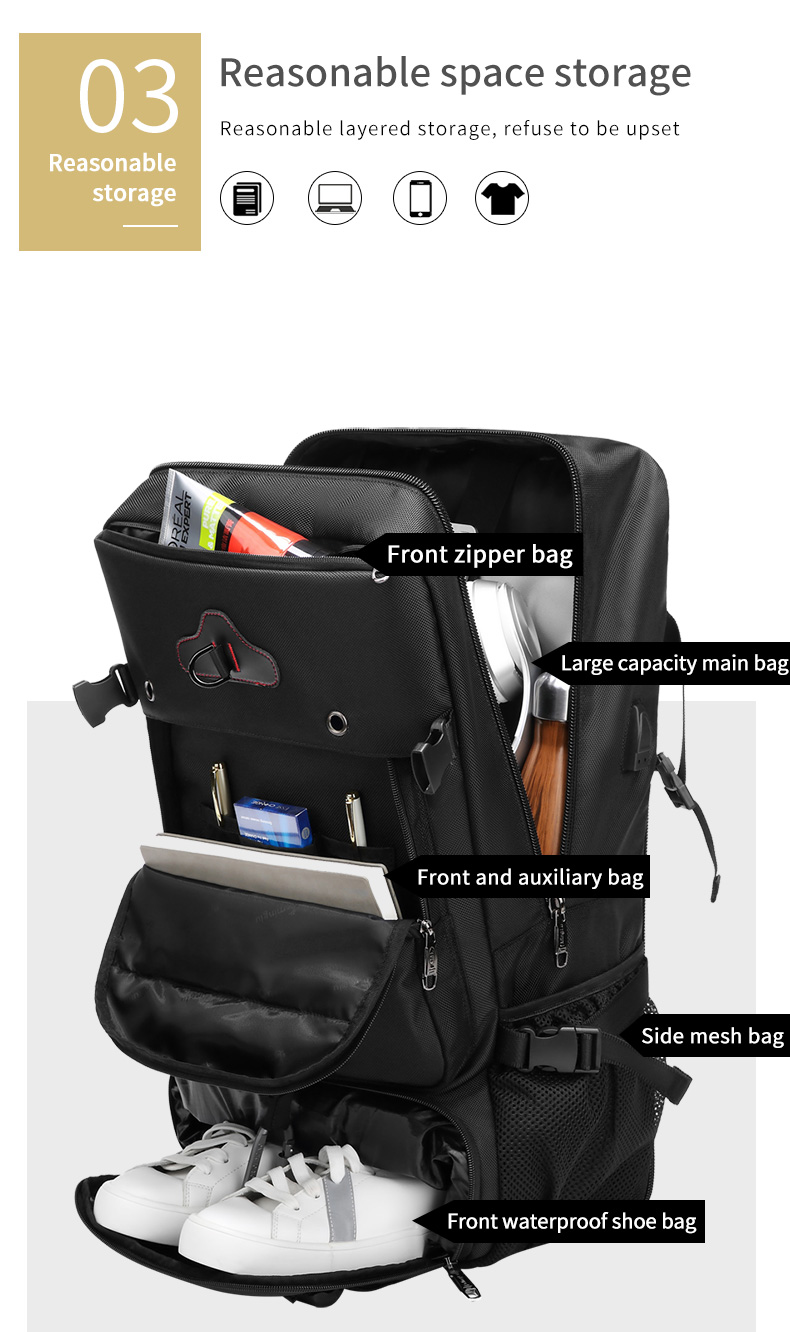 Stylish 70L Big Waterproof Tactical Backpack Camping Travel Backpack For Men