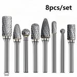 Best 1/4" Tungsten Carbide Die Grinder Bits Set (8pcs) For Polishing Steel Wood