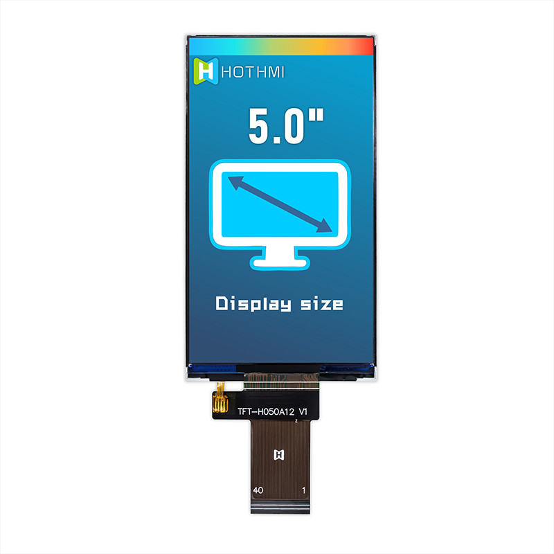 5.0 Inch IPS 480x854 Wide Temperature TFT Display Panel ST7701S For Industrial Computer