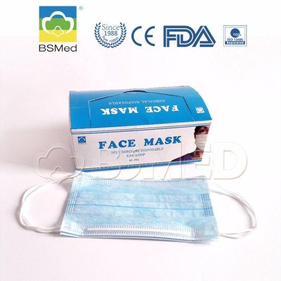 Buy cheap Hospital Disposable Non Woven Cotton 3 Ply Earloop Type Face Masks from wholesalers