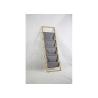 Buy cheap 5kg BSCI 180cm Height Bamboo And Fabric Storage Magazine Rack Bookshelf from wholesalers