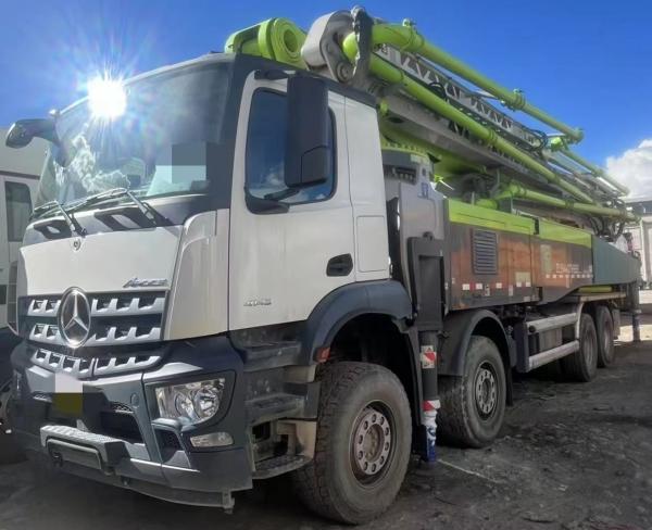 Buy cheap Zoomlion concrete pump truck with 59-meter long boom is equipped with Mercedes-Benz chassis from wholesalers