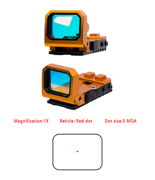 ANS Rifle Hunting Flip Red Dot Scope Holographic Reflex Sight OG 1X Magnification