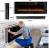 Buy cheap Wall Mounted Electric Fireplace 12 Flame Color Options and Remote Control Included from wholesalers