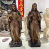 Buy cheap Bronze Virgin Mary Fatima Statue Life Size Nossa Senhora do Rosário de Fátima Sculpture Church Catholic Religious from wholesalers