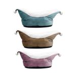 Boat shape Portable Pet Bed Luxury Furry Dog Bed Washable Calming Bed for Dog