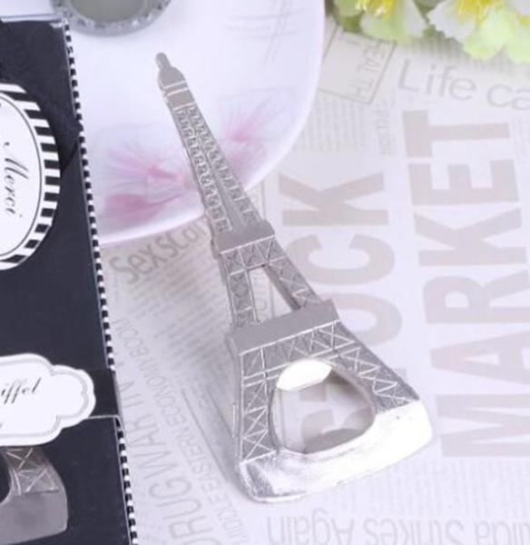 Buy cheap Innovative Wedding Favor Die Casting metal alloy 2D Paris Eiffel Tower beer bottle opener, silver plating color from wholesalers