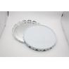 Buy cheap Round Shaped Pail Cover Clear Gold White Color Straight Curling Edges Design from wholesalers