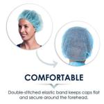 Wholesale Disposable Women Hair Spa Caps Salon Cap Disposable Nurse Cap Bouffant