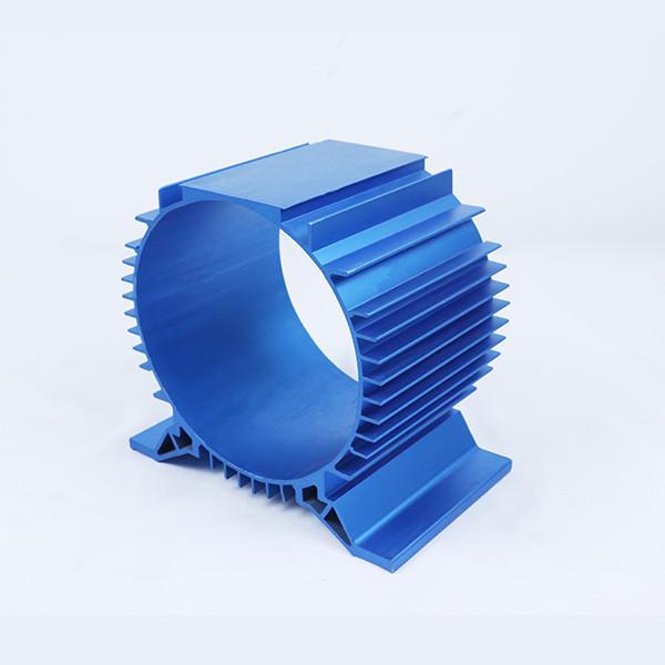 Buy cheap Round Anodizing Aluminium Heatsink Profile Aluminum Heat Sink Motor Housing Profiles from wholesalers