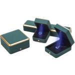 OEM Rectangle LED Jewelry Box Eco Friendly For Bracelet Necklace Earrings Ring