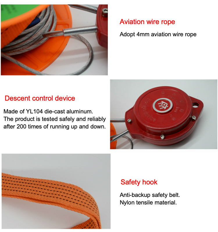 High Building Emergency Controlled Descent Apparatus 15m-100m