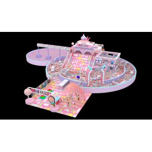 Buy cheap Candy Theme Wallpaper Indoor Children Play Ground Kids Children Playground Indoor Zone Equipment from wholesalers