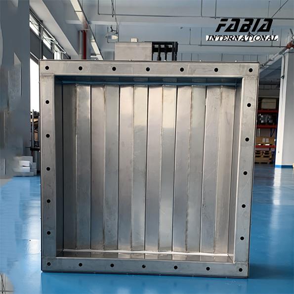 500*500 Stainless Steel Louver Valve Precise Flow Control For Dust Collection