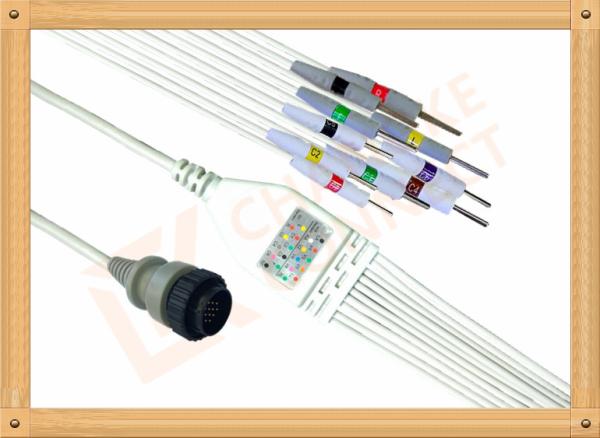 Buy cheap Kenz PC 104 Ecg Monitor Cable One Piece Ecg Cable 10 Leadwires Needle IEC from wholesalers