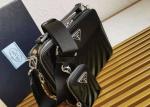 Womens Cowhide Glossy Finish Camera Cross Body Bag Waterproof