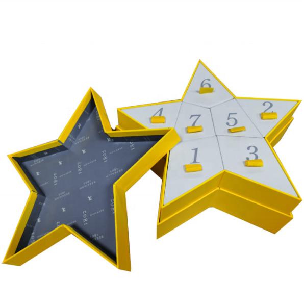Buy cheap Recycled Special Star Shape Valentines Gifts Box Skincare Packaging from wholesalers