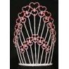 Buy cheap Valetines day crowns and tiaras big red hearts crystal rhinestone crowns custom pageant crowns supplier manufactuer from wholesalers